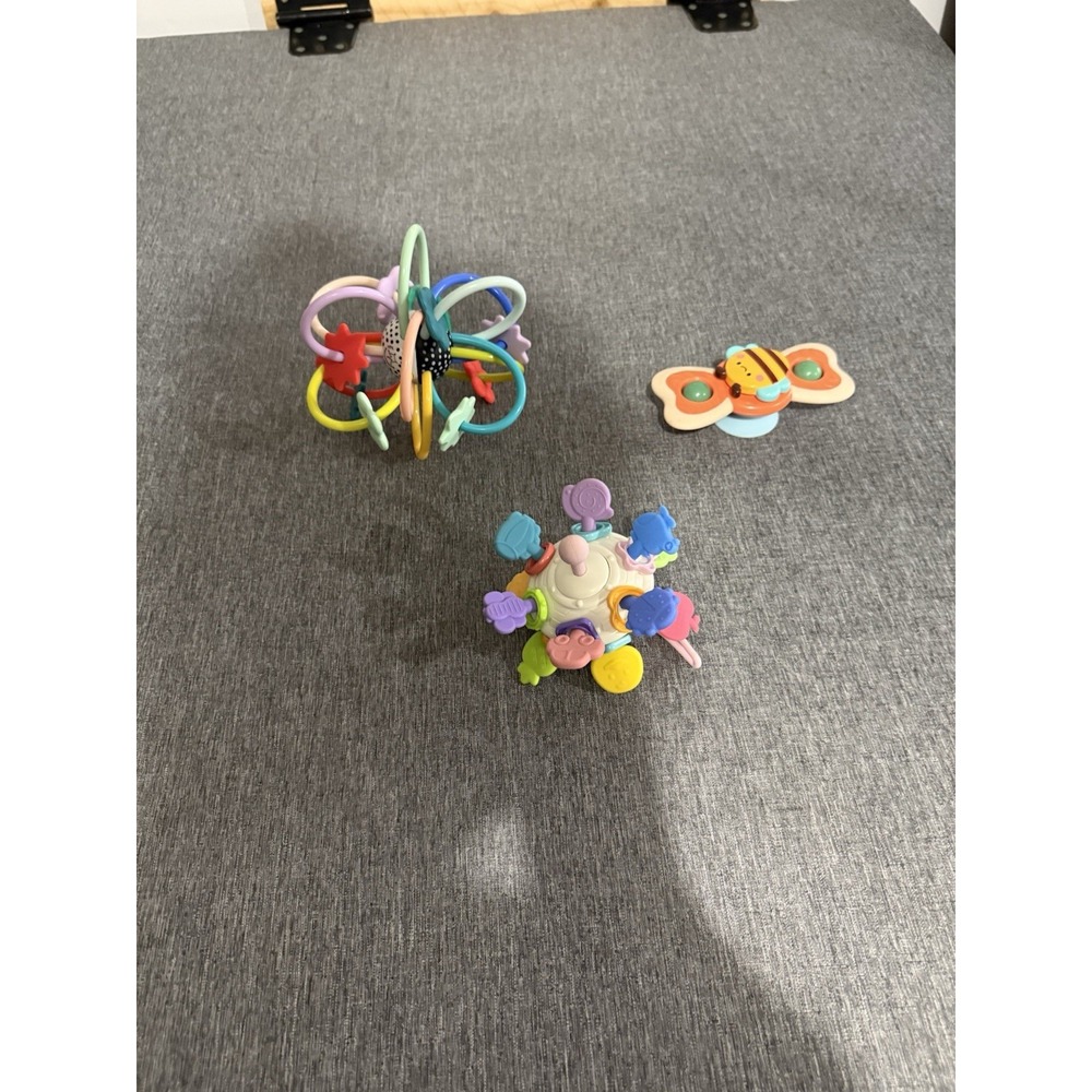 Baby Toddler Toy Bundle Manhattan Toy Teether Rattle Loop D'Loop